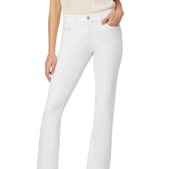 Joe's Jeans Provocateur Jeans w Frayed Hems in Jenny Wash (White) w MEASUREMENTS - Picture 8 of 15